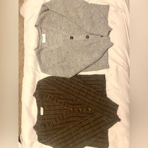 Lot of 2 Girls Cardigan Sweaters